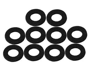 10PCS Felt Trumpet Valve Felt Trumpet Pad Musical Parts (Black)