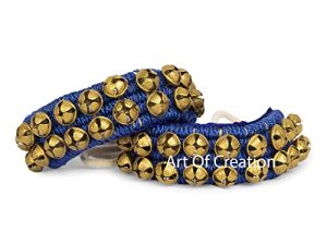 Art of Creation Kathak Dancing Ghungroo Anklet Bells Tow Line 20+20 Bells Indian Classical Dancers Musical Instrument Bharatnatayam 40 Bell