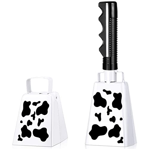 2 Pieces Cow Bell with Handle Noise Makers Cowbells for Sporting Events Football Games 8.6 Inch Hand Percussion Cheering Loud Call Bell Musical Instruments Call Bell Alarm for Parties(Lovely Style) 2 Pieces Cow Bell with Handle Noise Makers Cowbells for Sporting Events Football Games 8.6 Inch Hand Percussion Cheering Loud Call Bell Musical Instruments Call Bell Alarm for Parties(Lovely Style)