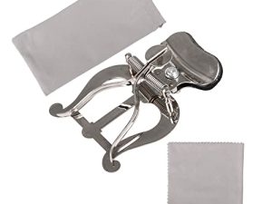 lovermusic Lovermusic Silver Clamp-On Holder Marching Lyre Replacement for Trombone