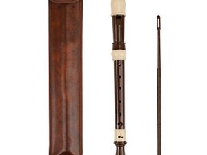 Soprano Recorder Descant Flauta Recorder 8 Hole ABS Clarinet German Style Treble flute C Key With Fingering Chart Instructions with Cleaning Rod Bag (baroque)
