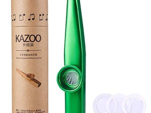 WANDIC Kazoo Flute with 3 Pcs Kazoo Flute Diaphragms