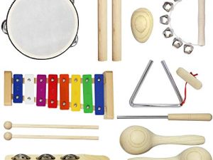 CLIFTON Educational Musical Instruments Set School Education Musical Set with Storage Bag Musical Instruments for Children Musical Instruments for Kids Musical Instruments for Toddlers