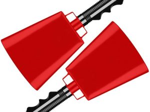 2 pack 10 in. steel cowbell/Noise makers with handles. Cheering Bell sporting