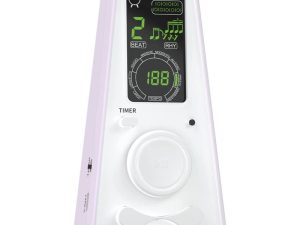 Digital Metronome for Piano Guitar Drum Violin woth Timer Vocal Headphone Jack Purple AUPHY