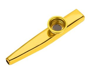 Kazoo Exquisite Metal Mouth Kazoo Flute Music Instrument A Good Companion for Guitar Ukulele Violin Piano Keyboard