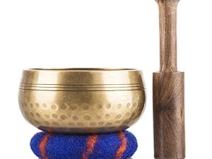 Tibetan Singing Bowl Set by Ohm Store — Meditation Sound Bowl Handcrafted in Nepal for Yoga