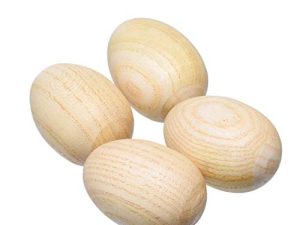 4 Pcs Natural Wood Egg Shaker Musical Percussion Instrument