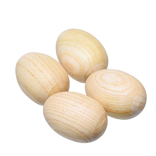 4 Pcs Natural Wood Egg Shaker Musical Percussion Instrument 4 Pcs Natural Wood Egg Shaker Musical Percussion Instrument