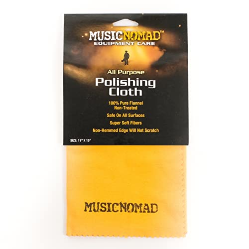 MusicNomad MN200 All Purpose Non-Treated Flannel Polishing Cloth MusicNomad MN200 All Purpose Non-Treated Flannel Polishing Cloth
