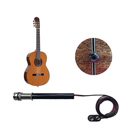 Aikongcd Acoustic Guitar Pickup for Classical Guitar Ukulele Cajon Djembe (black) Aikongcd Acoustic Guitar Pickup for Classical Guitar Ukulele Cajon Djembe (black)