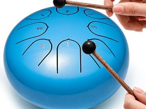 Lronbird Steel Tongue Drum 8 Notes 6 Inches Handpan Drums for Beginners Adults Kids Ages 5-7-9-12 Year Old