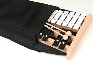 Professional Wooden Soprano Full Size Glockenspiel Xylophone with Cover Case - Includes 2 Wooden Beaters