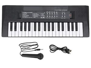 Electric Keyboard 37 Key Piano Musical Instrument with Microphone Recording Function Piano Keyboard Portable