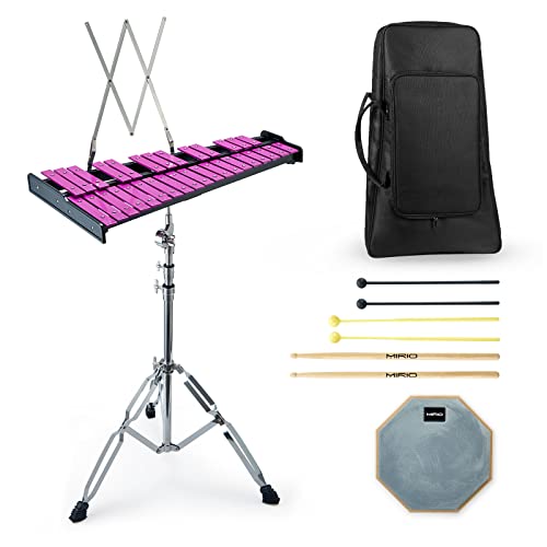 MIRIO Advanced 32 Note Glockenspiel Xylophone Bell Kit for Students Adults MIRIO Advanced 32 Note Glockenspiel Xylophone Bell Kit for Students Adults