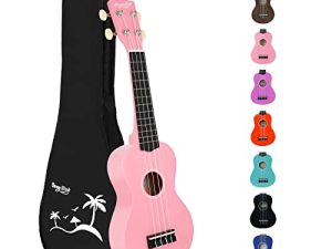 Strong Wind Soprano Ukulele 21 Inch Ukeleles for Beginners Hawaii Ukalalee Basswood Ukelele with Gig Bag
