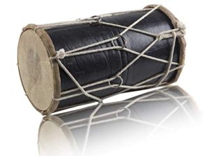 Handmade Wooden & Leather Classical Indian Folk Tabla Drum Set Hand Percussion Drums World Musical Instruments Punjabi Dhol Dholak Dholki 10 x 6 Inches Fun Birthday Housewarming Gift Ideas