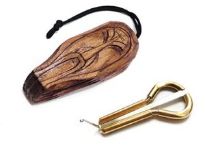 Jew's Harp by P.Potkin in wooden case Shaman handmade - mouth musical instrument (jaw harp) Beautiful sound Excellent quality maultrommel (jaw harp