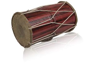 10 x 6 Inch Handmade Wooden & Leather Classical Indian Folk Tabla Drum Set Hand Percussion Drums World Musical Instruments Punjabi Dhol Dholak Dholki Fun Birthday Housewarming Gifts