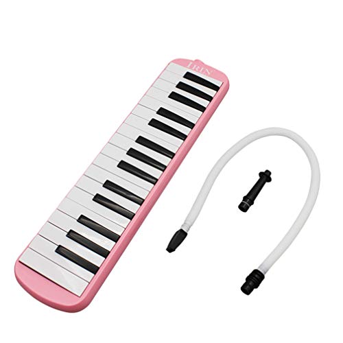 SUPVOX 32 Key Melodica Instrument with Mouthpiece Tube Air Piano Keyboards Pianica Musical Instrument with Soft Case for Music Lovers Beginners (Pink) SUPVOX 32 Key Melodica Instrument with Mouthpiece Tube Air Piano Keyboards Pianica Musical Instrument with Soft Case for Music Lovers Beginners (Pink)