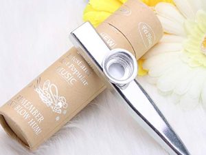 Kazoo Silver Aluminum Alloy with Five Membrane Flute Diaphragm Mouth Kazoos Musical Instruments
