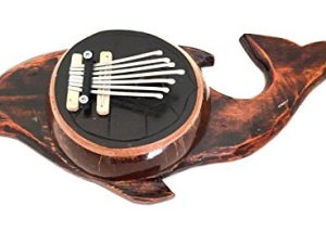 Jive Dolphin Shaped Kalimba Thumb Piano Mbira Karimba Wooden Hand Crafted Musical Instrument For Kids Adults Large Size