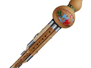 C/b-flat Key Imitation Phyllostachys sulphurea Bamboo Cucurbit Flute Hulusi Traditional Musical Instrument Wind-instrument (b-flat Key)
