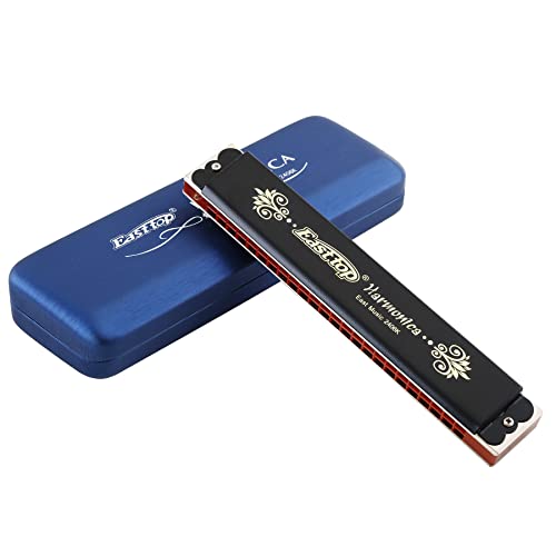 East top 24 Holes Tremolo Harmonica Key of C East top 24 Holes Tremolo Harmonica Key of C