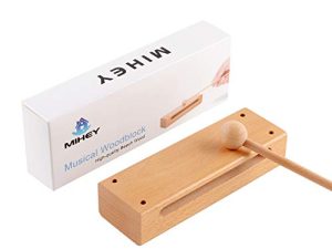 Musical Wood Block Percussion Instrument with Mallet
