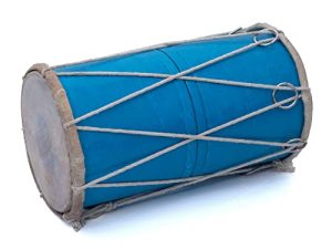 Handmade Wooden & Leather Classical Indian Folk Tabla Drum Set Hand Percussion Drums World Musical Instruments Punjabi Dhol Dholak Dholki 10 x 6 Inches Fun Birthday Housewarming Gift Ideas
