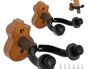 Ukulele Wall Mount Hanger stand 2pack wooden fits Mandolin Ukele