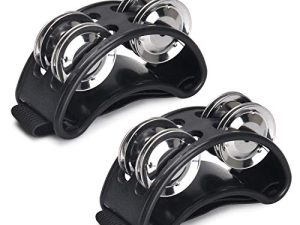 Facmogu 2PCS Foot Tambourine Percussion