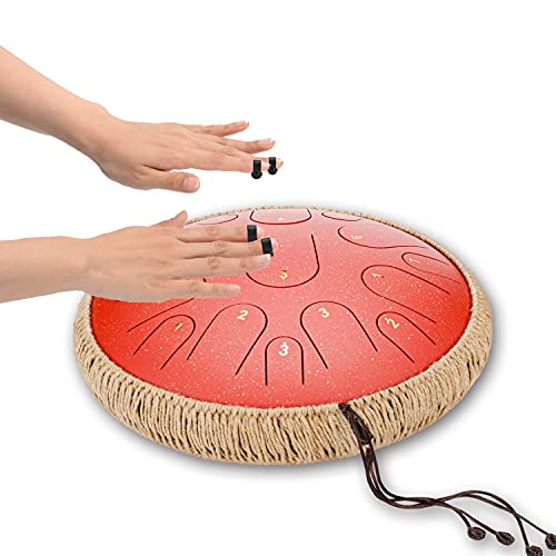 14"15 note Steel tongue Drum Percussion Portable ethereal drummer Disc drum Music gift instrument (14"15 tone 14"15 note Steel tongue Drum Percussion Portable ethereal drummer Disc drum Music gift instrument (14"15 tone