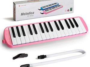MUSICUBE Melodica for Kids 32 Keys Melodica Instrument Air Piano Keyboard with 1 Long Tube
