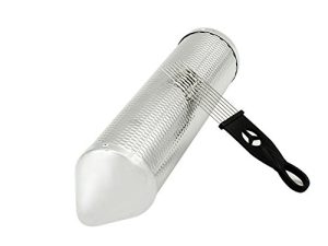 Mowind Stainless Steel Metal Guiro Percussion Instrument Musical Training Tool with Scraper