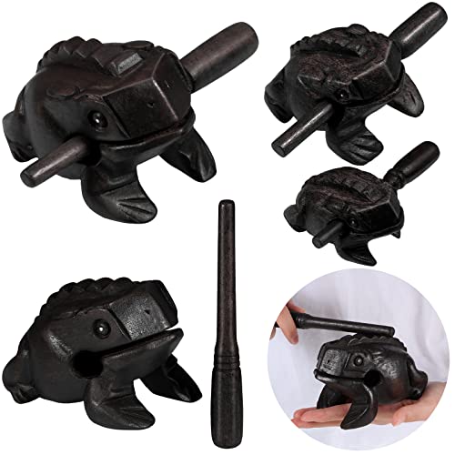 Percussion Instruments Wooden Frog 4 Pieces Set 4.7 Inch Wooden Frog 4 Inch Natural Wood Frog 3.2 Inch 2.4 Inch Frog Wooden Frog Musical Instrument Gift Decor (Black) Percussion Instruments Wooden Frog 4 Pieces Set 4.7 Inch Wooden Frog 4 Inch Natural Wood Frog 3.2 Inch 2.4 Inch Frog Wooden Frog Musical Instrument Gift Decor (Black)