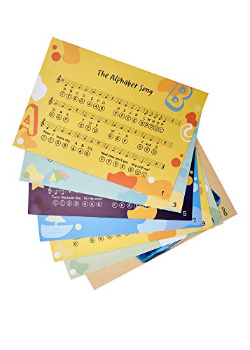 7 Cards Set with 12 Alphabet-Coded Sheet Music Simple Songs for Kids xylophone music 7 Cards Set with 12 Alphabet-Coded Sheet Music Simple Songs for Kids xylophone music