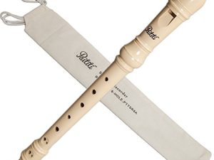 Paititi Soprano Recorder 8-Hole With Cleaning Rod + Carring Bag Creamy Color