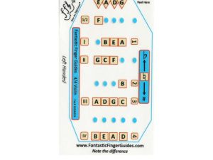 Left-Handed Fantastic Finger Guide for Violins | Stringed Musical Instruments | Fingerboard and Fretboard Stickers for Learning All Notes | Kids/Adult Beginner Violin Finger Guide | 4/4-Size