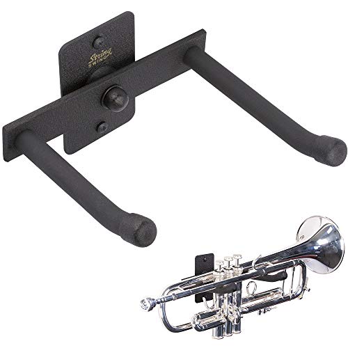 String Swing Horizontal Wall Mount Trumpet Holder - Stand for all Trumpets Including Piccolo and Pocket Trumpet - Musical Instruments Safe without Hard Cases - Made in USA String Swing Horizontal Wall Mount Trumpet Holder - Stand for all Trumpets Including Piccolo and Pocket Trumpet - Musical Instruments Safe without Hard Cases - Made in USA