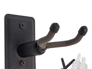 String Swing Ukulele Wall Mount Stand for Mandolin Ukele Banjo Concert Pineapple Soprano Tenor and Baritone Compatible Safety Home or Studio Accessories without Case Black CC11UK