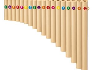 18 Pipes Pan Flute Eco-friendly Resin C tone Easy Learn Pan Flute