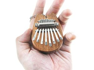 Ganasome 8 Key Mini Kalimba exquisite Finger Thumb Piano Marimba Musical good accessory Pendant Gift for Kids and Adults Beginners