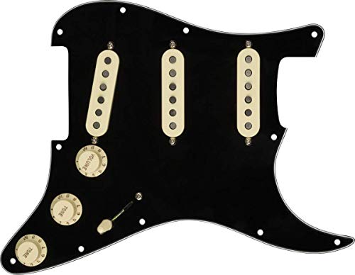 Fender Custom 69 Prewired Stratocaster Pickguard - 3-Ply Black Fender Custom 69 Prewired Stratocaster Pickguard - 3-Ply Black