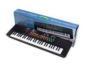 M-5468 54 Keys Electric Keyboard Piano Portable Organ Electronic Musical Instrument Keyboard with Mic& Power Adapter for Kids