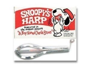 New 3490 Snoopy All Metal Jaw Harp Music Instrument New in Box Sale