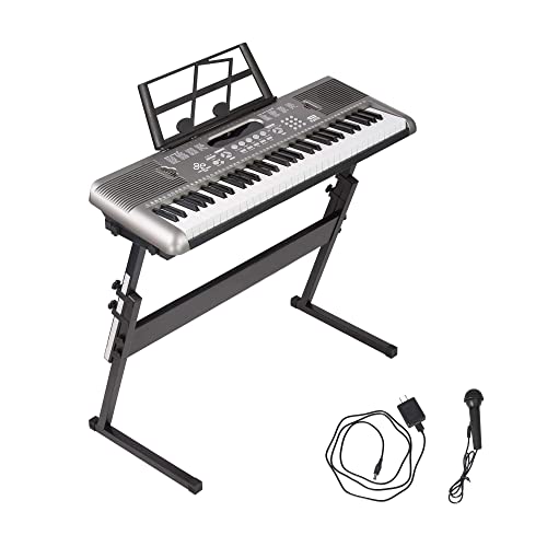 61 Key Portable Electronic Piano Keyboard with Adjustable Stand and Music Note Holder 61 Key Portable Electronic Piano Keyboard with Adjustable Stand and Music Note Holder