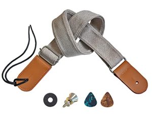 Farcaya Ukulele Strap Soprano Concert Tenor Baritone Banjo Mandolin Cotton Linen Leather Ends Uke Strap