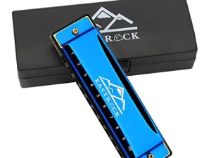 EastRock Blues Harmonica Mouth Organ 10 Hole C Key with Case