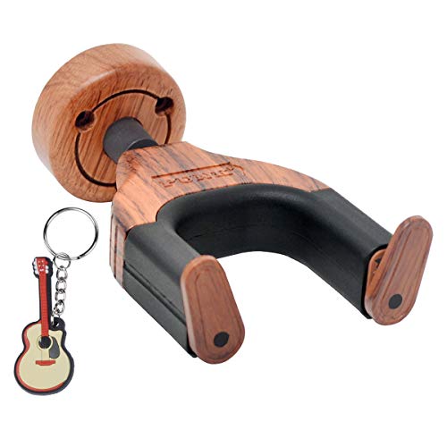 Guitar Hook Auto Lock Guitar Hanger Guitar Wall Stand and Creative Design Guitar Wood Base Fit All Guitar Musical Instruments with Free Guitar Keychain Gift Guitar Hook Auto Lock Guitar Hanger Guitar Wall Stand and Creative Design Guitar Wood Base Fit All Guitar Musical Instruments with Free Guitar Keychain Gift